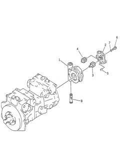 Hydraulische Vorsteuerzahnradpumpe 704-28-26230 7042826230 für Komatsu-Bagger PC60-6 PC70-6