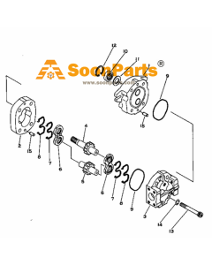 Hydraulic Pump 705-11-21010 7051121010 for Komatsu Crane LW160-1