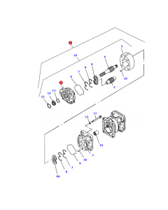 Hydraulic Pump 705-51-31150 7055131150 for Komatsu Wheel Loader WA480-5