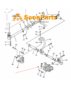 Hydraulikpumpe 705-52-10070 7055210070 für Komatsu-Bagger PC30-1