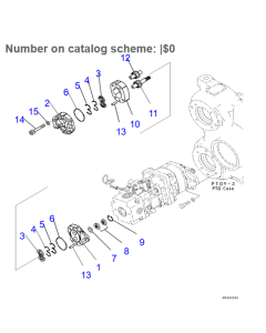 Hydraulic Single Gear Pump 705-22-25150 7052225150 for Komatsu Dump Turck HM400-3R HM400-3M0 HM400-5