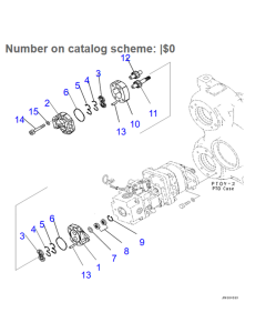 Bomba hidráulica de engranaje único 705-22-25150 7052225150 para Komatsu Dump Turck HM400-3R HM400-3M0 HM400-5