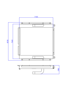 Refroidisseur d'huile hydraulique 096-4183 0964183 pour pelle Caterpillar CAT E200B EL200B