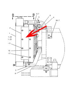 Hydraulic Oil Cooler 106-2056 1062056 CA2154240 215-4240 For Caterpillar Engine 3054 Caterpillar Pneumatic Compactor PF-290B PS-150B