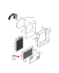 Enfriador de aceite hidráulico 11N7-40031 para excavadora Hyundai R250LC-7