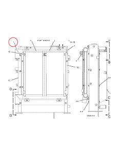 Hydraulic Oil Cooler CA2013771 201-3771 2013771 For Caterpillar Excavator 308C