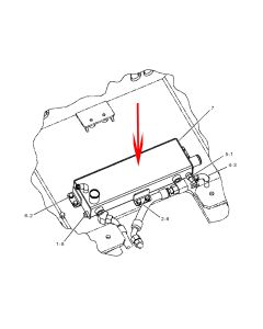 Hydraulic Oil Cooler CA2763872 276-3872 2763872 For Caterpillar CAT Engine C6.6 Caterpillar Load Haul Dump R1300G