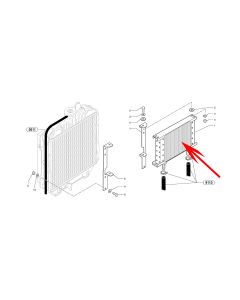 Hydraulic Oil Cooler PJ5370194 PJ5 370194 For Volvo Excavator EC25 EC30 EC35