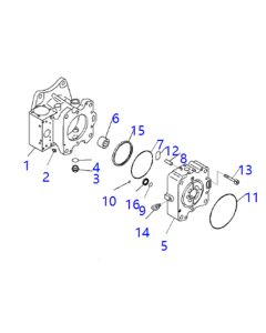 Hydraulic Pump Ass'y 708-4L-00931 7084L00931 708-4L-00930 7084L00930 For Komatsu Wheel Loaders WA800-3E0 WA900-3E0 WA800-3 WA900-3