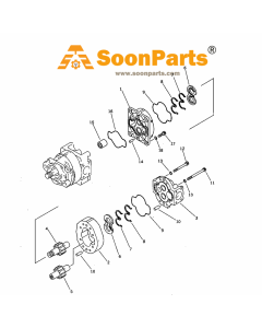 Hydraulikpumpe 705-11-44540 7051144540 für Komatsu Bulldozer D575A-2