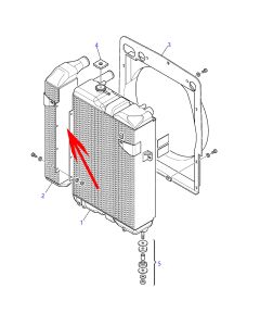 Intercooler 42N-03-11770 42N0311770 For Komatsu Backhoe Loaders WB93R-5E0 WB97S-5E0 WB93S-5E0 WB97R-5E0