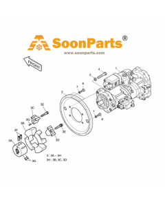 Mian Pumpe 400914-00218 400914-00218A für Doonsan Daewoo Bagger SOLAR 200W-V SOLAR 210W-V