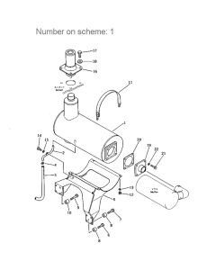 Silencieux 6135-11-5580 6135115580 pour pelle Komatsu PC120-1 PC120-2 moteur S4D105