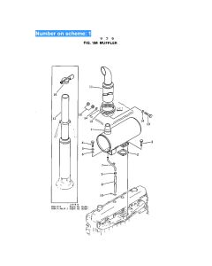 Silenciador 6136-11-5561 6136-11-5521 para camión volquete Komatsu EG80-1 EG75-2 GD405A-1 motor 6D105