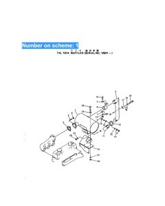 Muffler Silencer 6143-11-5511 6143115511 for Komatsu Excavator PC40-2 PC40-1 PC40-3 Engine 3D94