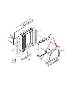 Fan Shroud VOE14549923 14549923 For Volvo Excavator EC700B EC700BHR EC700C