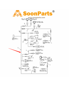 Arnés de cableado de lubricante y enfriador de aceite 3113495 para excavadora Hitachi EX5500-6 EX5600-6BH EX5600-6LD