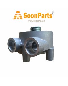Cabezal de filtro de aceite 6212-51-5311 para excavadora Komatsu PC400-6 PC450-6 motor SA6D125E