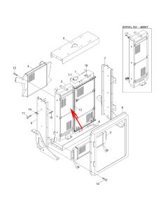 Oil Cooler Ass'y 11LG-30741 11LG30741 For Hyundai 7-Series Wheel Loader HL730TM-7A HL730-7A