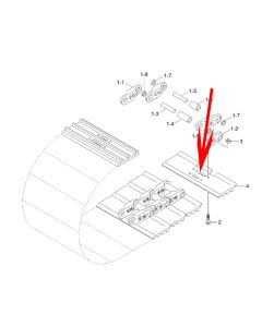 One Set Of Shoe-Track 81EM28630 For Hyundai 9-Series Crawler Excavator R210LC9 R210LC9BC R210LC9BH R220LC9A R235LCR9 R235LCR9A RB220LC9S