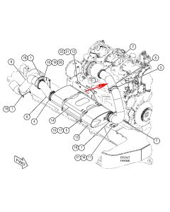 Exhaust Pipe CA3682777 368-2777 3682777 For Caterpillar CAT Engine C18 C15 Caterpillar Articulated Truck 735B 740B