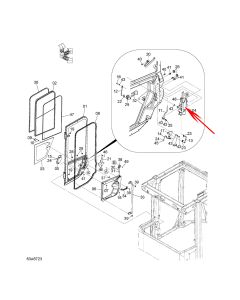 Lock Door 263G6-76631 263G676631 For Hitachi ZW100 ZW100-DO ZW100-G ZW120 ZW120-G ZW140 ZW140PL ZW150 ZW150PL ZW180 ZW220 ZW220-HCMF ZW250 ZW250-HCMF