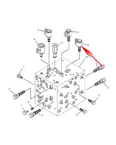 Solenoid Valve CA2415897 241-5897 2415897 For Caterpillar CAT Engine 3516B C15 3406C Caterpillar Pipelayer 583T 587R 587T Caterpillar Truck 793D