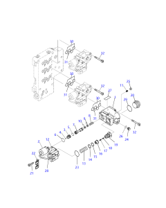 ECMV Assembly 23C-15-65101 23C1565101 For Komatsu Wheel Loader WA470-6 WA480-6 WA470-8 Komatsu Grader GD755-5R