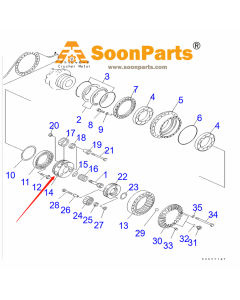 Planetary Carrier 207-27-52180 for Komatsu Excavator PC1000-1 PC250LC-6L PC300 PC300-5 PC310-5