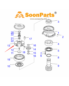 Planetenträger 207-27-63170 für Komatsu Bagger PC1250-7 PC1250-8 PC250-6 PC300-6 PC850-8E0