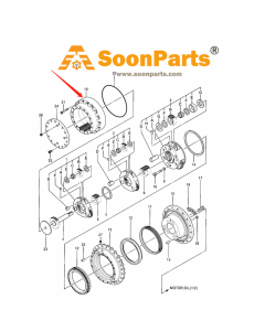 Anneau porteur planétaire 0411630 pour pelle Hitachi EX100-5 EX100-5 JPN EX100M-2 EX100M-2m EX100M-3 EX100M-3m EX100M-5
