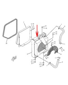 Radiactor CA2897470 289-7470 2897470 For Caterpillar Vibratory Compactor CB-214E CB-224E CB-225E Caterpillar CAT Engine 3013C 