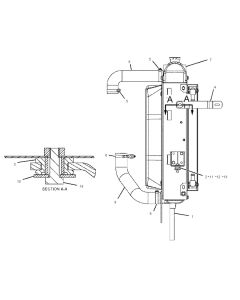Radiator 127-6981 1276981 CA2347836 234-7836 For Caterpillar Engine 3054 Caterpillar Backhoe Loader 416D 420D 424D 428D 430D 432D 442D