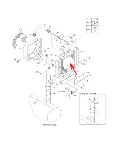 Radiator Ass'y 11L7-30251 11L730251 For Hyundai 3-Series Wheel Loader HL740-3 HL740TM-3