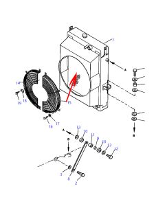 Radiator Assembly 419-03-A1181 41903A1181 For Komatsu Wheel Loader WA320-3L