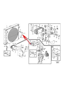 Radiator Hose 15111667 VOE15111667 For Volvo L350F