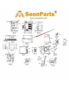 Faisceau de câbles pour éclairage de cabine arrière 4684997 pour pelle Hitachi EX1900-6 EX2600-6BH EX2600-6LD EX5500-6 EX5500E-6 EX5600-6BH EX5600-6LD