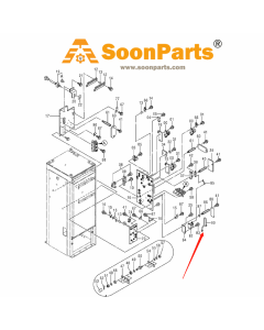 Boîte de relais (L) faisceau de câbles 4675961 pour pelle Hitachi EX2600-6BH EX2600-6LD EX3600-6 EX5500-5