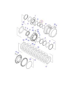 Seal Ring Ass'y 287-33-00090 2873300090 For Komatsu Dump Trucks HD785-5LC 330M HD205-3 HD255-5 HD320-3 HD325-3 HD465-3 HD680-2 HD780-1 HD785-2