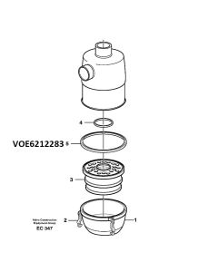 Sealing Ring VOE6212283 for Volvo Excavator EC240BLC L60E L60G L60GZ 4400 4500 4600B 5350B 861