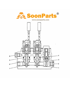 Électrovanne 19017-21700 S19017-21700 pour pelle Kobelco SK015, moteur Misubishi