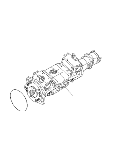 Pompe de direction 708-2H-00260 7082H00260 pour chargeuses sur pneus Komatsu WA1200-3