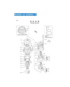 Engrenage solaire pivotant 3038482 pour pelle Hitachi EX100 EX100M EX100W EX100WD EX120 EX90