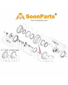 Fahrmotor-Sonnenrad 094-1504 für Caterpillar-Bagger CAT E240 EL240 E240B EL240B