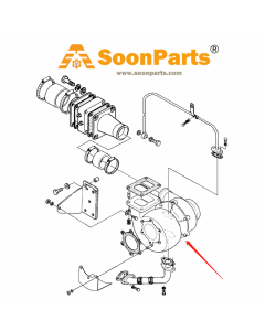 Turbocompressore 65.09100-7036 65.09100-7172 per escavatore Doosan Daewoo SOLAR 330-III Motore D2366T