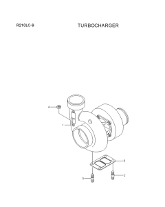 Turbocharger XKDE-01532 XKDE01532 for Hyundai Excavator R210LC-9 R210NLC-9 R235LCR-9 R235LCR-9
