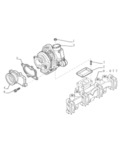 Turbolader 2852559 für New Holland Bagger W110 W110TC WE150 W110 EVOLUTION MH CITY TIER3