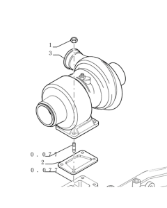 Turbocompresseur 504061182 Turbo HX35 pour pelle Case WX170