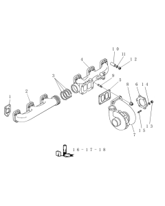 Turbolader 71457587 für New Holland Bagger EX455