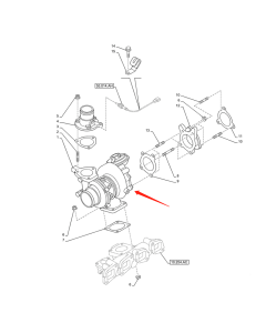 Turbolader 84583468 für Case Raupenbagger CX130C CX145C SR CX160C Motoren AR-4JJ1XASS01-02